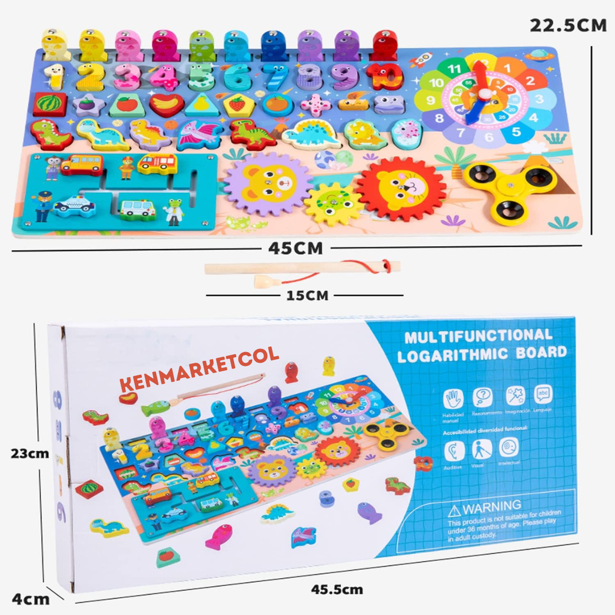Tablero Montessori Spinner